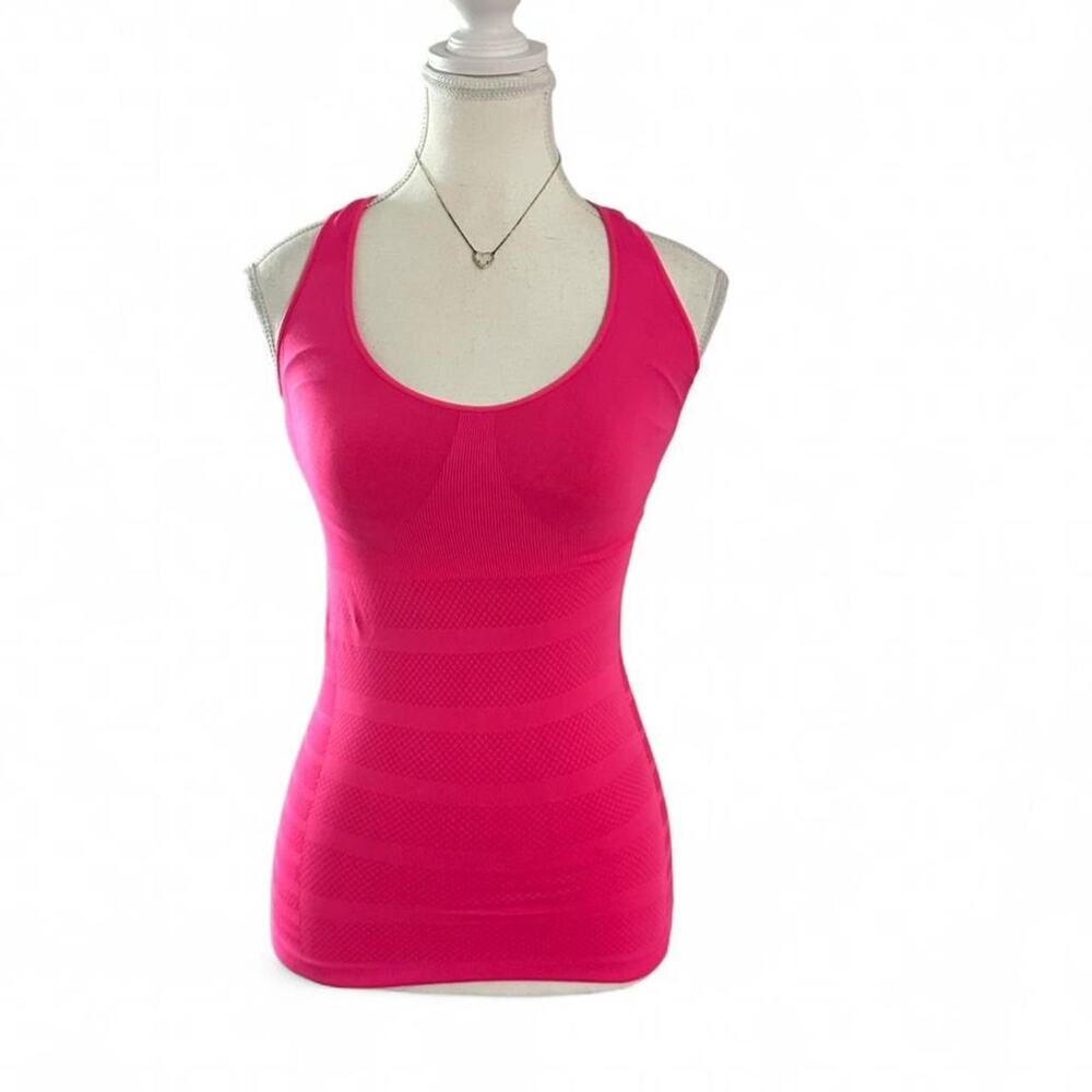 Bebe Sport Y2K Pink Activewear Super Fitted Full Length Tank Women’s Size Small